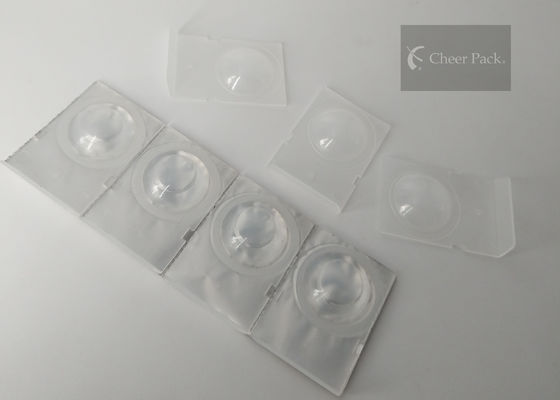 Małe plastikowe pojemniki na żywność do jednorazowych okularów