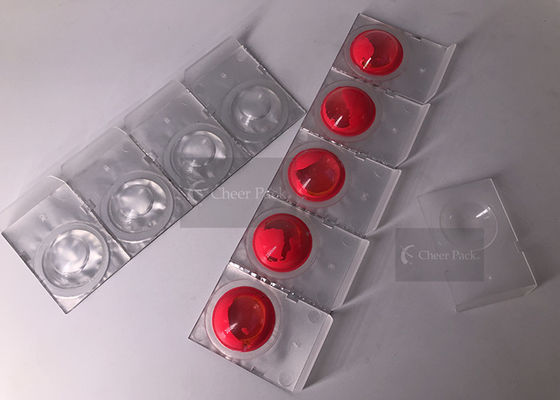 Białe PP Małe plastikowe pojemniki do pakowania kolorowych paznokci, 45 * 30 średnica
