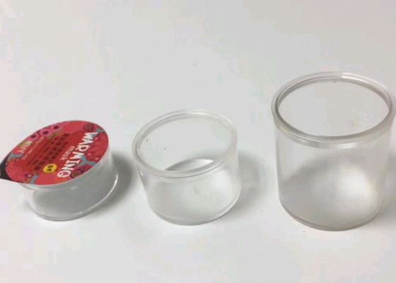 Przezroczyste mini okrągłe plastikowe pojemniki 49 mm Dia na czekoladowe opakowanie proszkowe