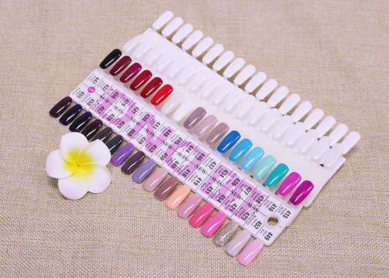 Biały 36 kolorów Nail Art Porady Karta Nail Display Board / False Nail Manicure Tools