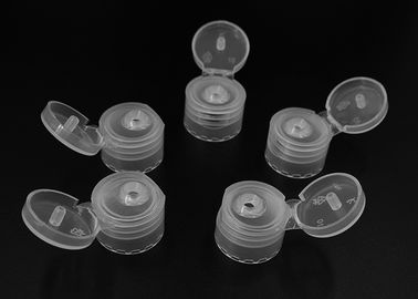 20 Średnica wewnętrzna z odchylaną pokrywką / zakręcana plastikowa górna nakrętka do przezroczystych butelek PET