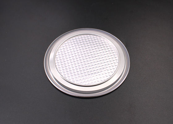 Kolor srebrny Twardy, łatwy do otwarcia, aluminiowy wieczko o grubości 0,6 mm