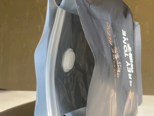 jakość  Customized Printed Zipper Stand Up Pouch 250g 500g Coffee Bag With Valve Plastic Packaging Aluminum Foil Bag fabryka