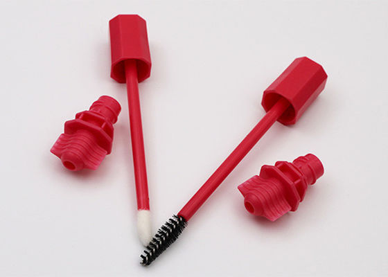 jakość  Red Plastic Spout Nozzle With Brush For Lipstick Sacket Or Mascara Bag fabryka