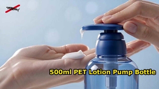 Butelka z pompką do balsamu PET o pojemności 500 ml | Pusta plastikowa butelka do pakowania szamponu i płynu do mycia ciała