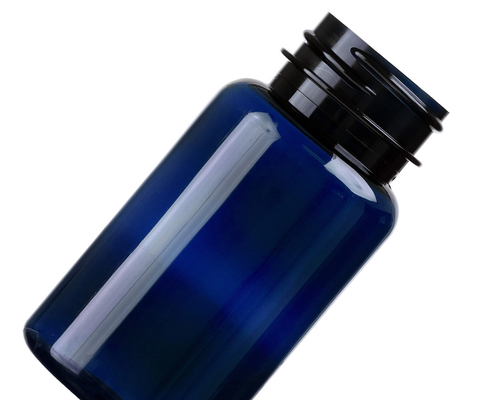 6.75 oz 200 ml Bursztynu Ciemnozielony Poliester Produkty zdrowotne Plastikowe opakowania Butelki Kapułka 38mm 38-400