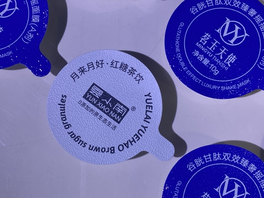 Aluminiowa folia pokrywa cieplna pieczęć kompozytowa wybrukowana pokrywa do butelki z kubkiem PP