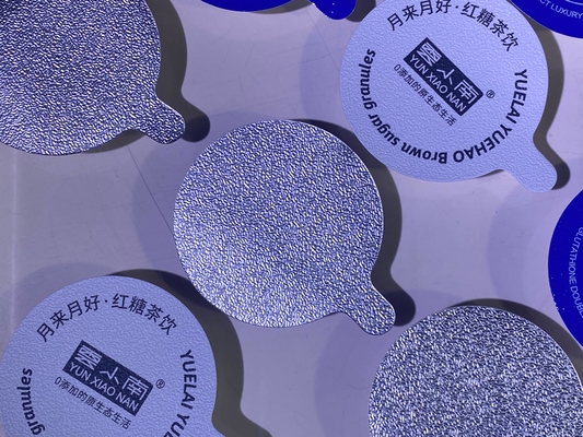 Aluminiowa folia pokrywa cieplna pieczęć kompozytowa wybrukowana pokrywa do butelki z kubkiem PP