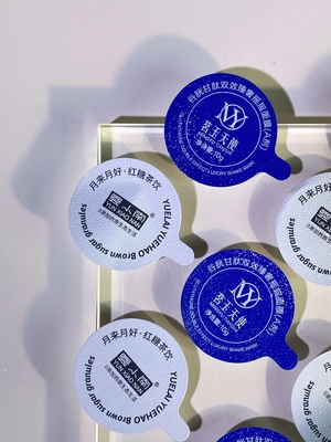 Aluminiowa folia pokrywa cieplna pieczęć kompozytowa wybrukowana pokrywa do butelki z kubkiem PP