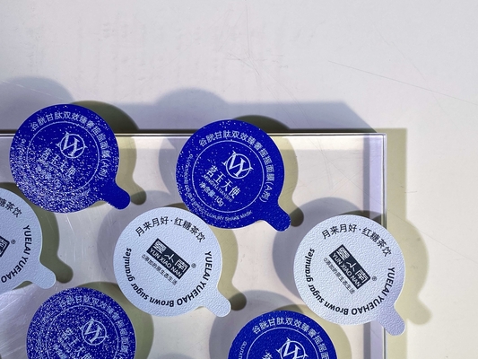 Aluminiowa folia pokrywa cieplna pieczęć kompozytowa wybrukowana pokrywa do butelki z kubkiem PP