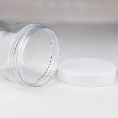 Sprzedaż hurtowa skórzanka Pustka szczotka do ciała PET pojemnik przejrzysty okrągły plastikowy szczotka do ciała z pokrywkami