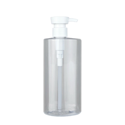 Nowy projekt pojemniki kosmetyczne 150ml/500ml Opakowanie do pielęgnacji skóry Biała butelka PET z pompą do płynu