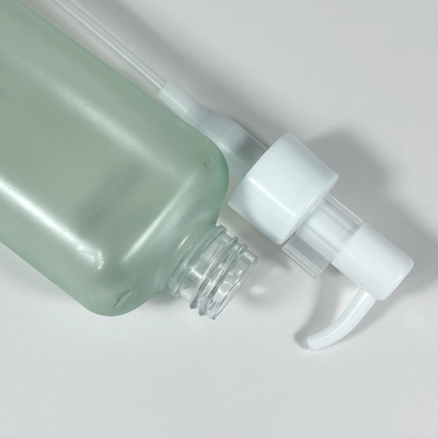 Zielony luksus 50ml 100ml 450ml Okrągłe plastikowe butelki z kremu kosmetycznego PP Materiał Prasowy Pompa Squeeze Butelki do pielęgnacji skóry Szampon