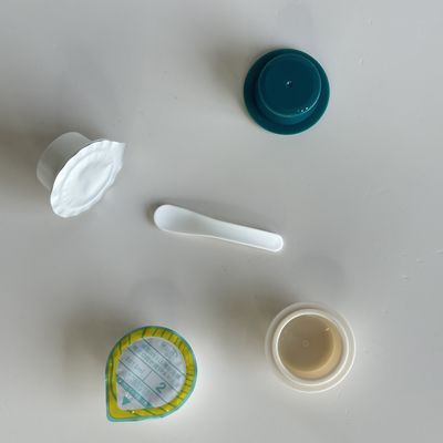 10ml Niestandardowe logo Kubki z tworzywa PP do kremów kosmetycznych z aluminiową pokrywką