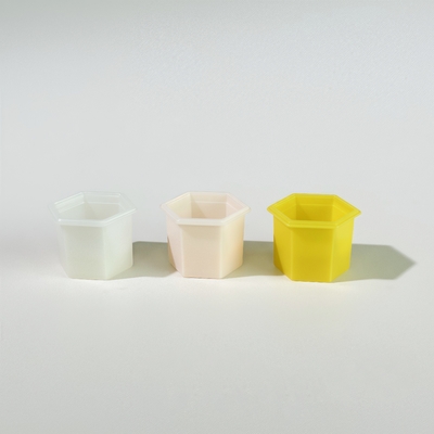 1.3 ml Hexagon PP Plastic Cup z pokrywą z folii aluminiowej do kosmetyków