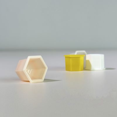 1.3 ml Hexagon PP Plastic Cup z pokrywą z folii aluminiowej do kosmetyków
