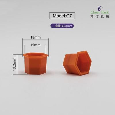 1.3 ml Hexagon PP Plastic Cup z pokrywą z folii aluminiowej do kosmetyków
