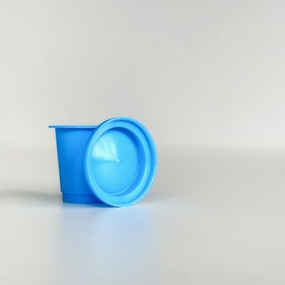 Portable 8ml Disposable Plastic PP Cups with Food Grade Foil Lid for Coffee Powder and Instant Beverages