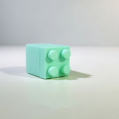 Disposable Plastic PP Cosmetic Cup with 8ml Capacity Food Grade Building Block Design for Facial Cream Lotion