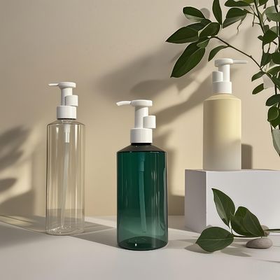 Butelka z pompką do balsamu o pojemności 300ml-500ml PET w kształcie cylindra do pakowania kosmetyków z możliwością nadruku logo