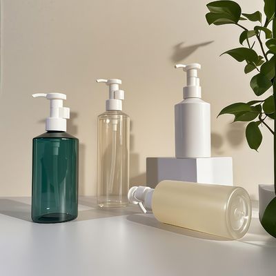 Butelka z pompką do balsamu o pojemności 300ml-500ml PET w kształcie cylindra do pakowania kosmetyków z możliwością nadruku logo