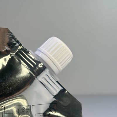 Przenośna i trwała zakrętka śrubowa z tworzywa PE 16 mm z pokrywką z klapką i wylewką, bezpieczna dla żywności, rant do napojów, elastyczne opakowania