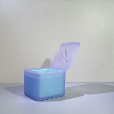 100 sztuk wacików do pielęgnacji skóry w opakowaniach zbiorczych z plastikowymi słoikami ze zdejmowaną wkładką PP, klasy spożywczej dla marek kosmetycznych/OEM