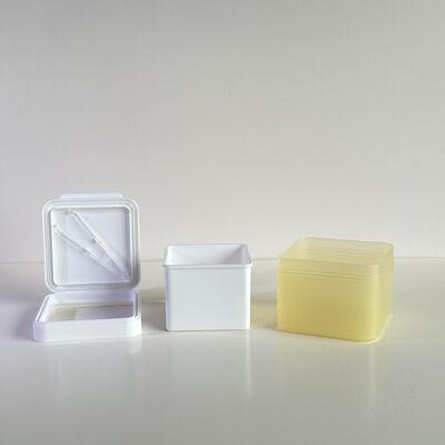 100 sztuk wacików do pielęgnacji skóry w opakowaniach zbiorczych z plastikowymi słoikami ze zdejmowaną wkładką PP, klasy spożywczej dla marek kosmetycznych/OEM