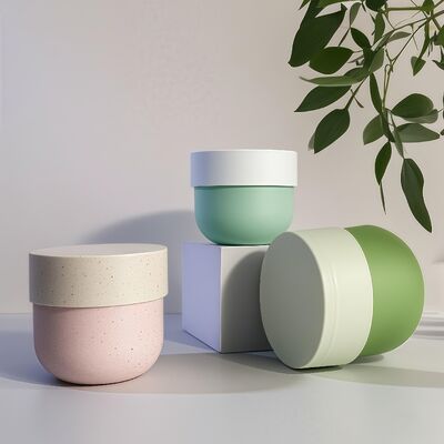 Plastikowy słoik klasy spożywczej PP z zakrętką i etykietą drukowaną UV do kremów do twarzy i ciała o pojemności 150-500 ml (Cheer Pack)