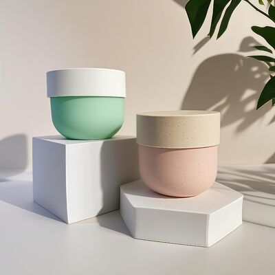 Plastikowy słoik klasy spożywczej PP z zakrętką i etykietą drukowaną UV do kremów do twarzy i ciała o pojemności 150-500 ml (Cheer Pack)