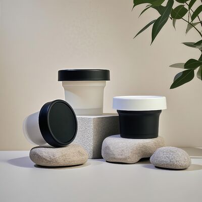 Żywność 50-120 ml Plastic PP Jar Pet Base Material for Cosmetic Cream Body Lotion Snack Candy Cookie Jelly Milk Storage