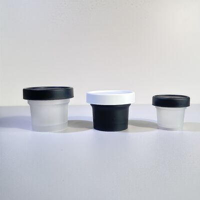 Żywność 50-120 ml Plastic PP Jar Pet Base Material for Cosmetic Cream Body Lotion Snack Candy Cookie Jelly Milk Storage