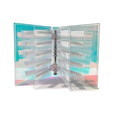 Odpinana akrylowa magnetyczna tablica do ekspozycji zdobień paznokci, gradientowe kolory, 120/180/240 odcieni, do narzędzi z tworzywa sztucznego, żelu do paznokci, akcesoriów do paznokci