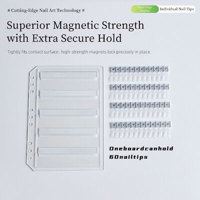 Profesjonalny odłączalny akrylowy magnetyczny tabliczka ekranowa sztuki paznokci 120/180/240 kolory gradientu Solidne plastikowe narzędzie do wskazówek dla żelu paznokci