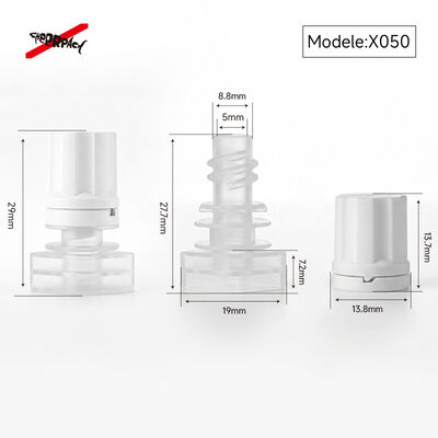 5mm X050 Plum Blossom Spout Cap Leak-Proof Industrial Food Grade PE Nozzle Cover for Cosmetic Liquid Refill Pouch Packaging