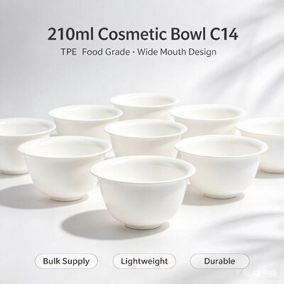 C14 210ml TPE Facial Mask Mixing Bowl | Salon Cosmetic Blending Bowl | Reusable mixing bowl for beauty salon, spa, DIY mask powder & facial cream paste preparation