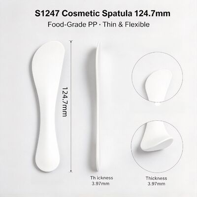 S1247 Spatula do mieszania kosmetyków PP dla salonów piękności Idealny do mieszania proszku do maski i pasty kremu piękności Idealny do salonów piękności, studio spa i domowej pielęgnacji skóry DIY.