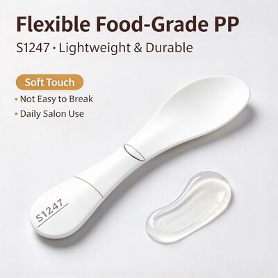 S1247 Spatula do mieszania kosmetyków PP dla salonów piękności Idealny do mieszania proszku do maski i pasty kremu piękności Idealny do salonów piękności, studio spa i domowej pielęgnacji skóry DIY.