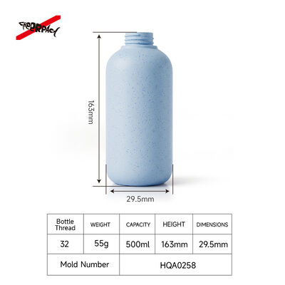500ml PET Lotion Pump Bottle | Custom Cosmetic Packaging | BPA-free recyclable PET empty bottle for shampoo, body wash, liquid soap. Custom color & logo, bulk wholesale for cosmetic brands.