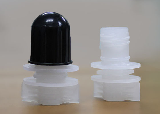 Biała plastikowa wylewka Zaślepki zakrywające uszczelnienie na detergencie do prania Doypack