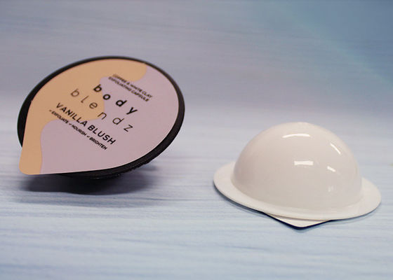 Plastikowe małe pojemniki na płyn do mycia twarzy w kształcie okrągłego dna