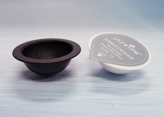 Plastikowe małe pojemniki na płyn do mycia twarzy w kształcie okrągłego dna
