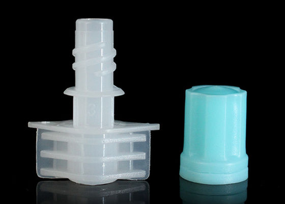 Plastikowa wylewka 5mm Kaliber Blue Color do pielęgnacji skóry Doypack / Baby Food Pouch Tops