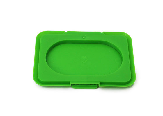 Zielone plastikowe pudełko na chusteczki do chusteczek Odwróć górną nasadkę Długość 79,5 mm